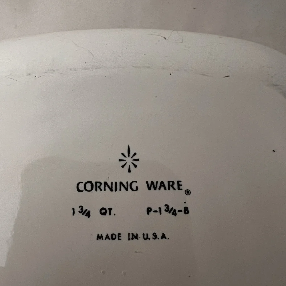 Corning Ware Blue Cornflower 1.75‎ Qt P-1 3/4-B Casserole Set 3